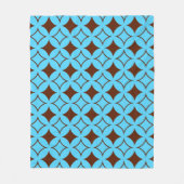 Blauer und brauner Shippo Fleecedecke (Vorderseite)