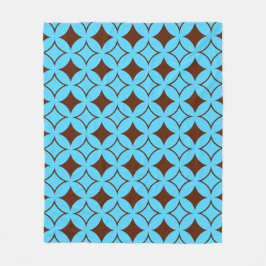 Blauer und brauner Shippo Fleecedecke