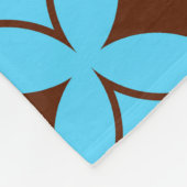 Blauer und brauner Shippo Fleecedecke (Ecke)