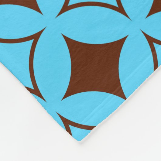 Blauer und brauner Shippo Fleecedecke (Ecke)