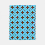 Blauer und brauner Shippo Fleecedecke (Vorderseite)