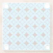 Blauer und brauner Shippo Glasuntersetzer (Rückseite)