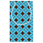 Blauer und brauner Shippo Kleine Geschenktüte (Rückseite)