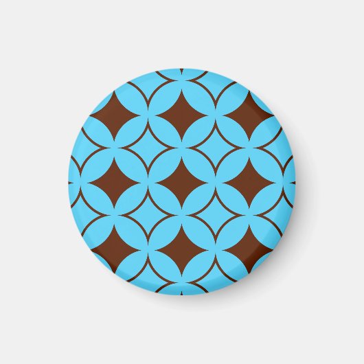 Blauer und brauner Shippo Magnet (Vorne)
