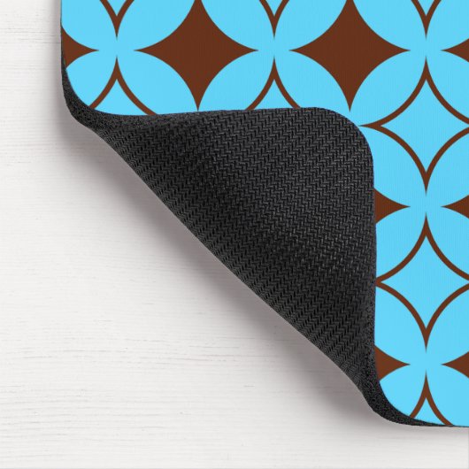 Blauer und brauner Shippo Mousepad (Ecke)