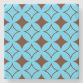 Blauer und brauner Shippo Steinuntersetzer (Vorderseite)