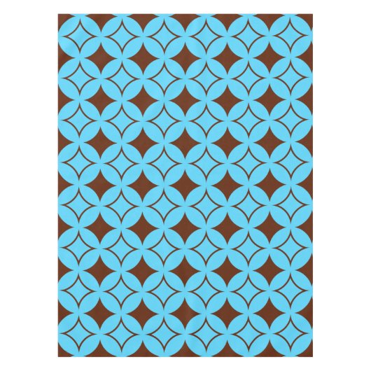 Blauer und brauner Shippo Tischdecke (Vorderseite)