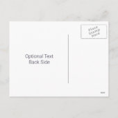 Blauer und brauner Weihnachtsbaum Feiertagspostkarte (Rückseite)