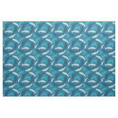Blauer und Elfenbeinforellen, Gemusterter Fisch Stoff (Fat Quarter (45,7 x 55,9 cm))