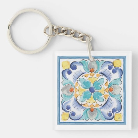 Blauer und Gelbblut Schlüsselanhänger (Vorderseite)
