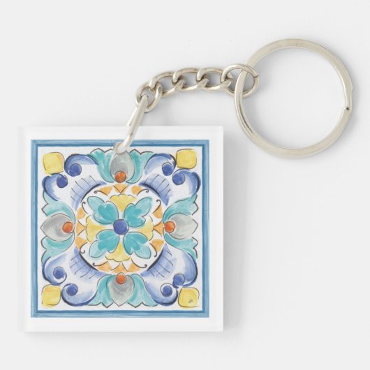 Blauer und Gelbblut Schlüsselanhänger (Rückseite)