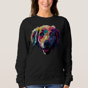 Blauer und gelber Augen Labrador Hund Sweatshirt