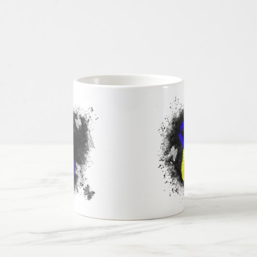 Blauer und gelber Barsch Kaffeetasse (Mittel)