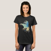 Blauer und Gelber Betta T-Shirt (Vorne ganz)