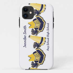 Blauer und gelber Cheerleading iPhone Kasten Case-Mate iPhone Hülle