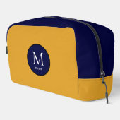 Blauer und gelber Farbblock Waschbeutel (Rechte Ecke)