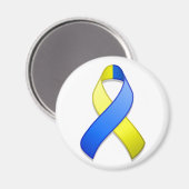 Blauer und gelber Farbton Magnet (Vorderseite/Rückseite)