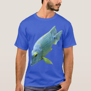 Blauer und Gelber Fisch T-Shirt