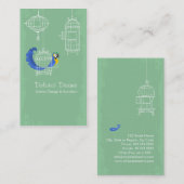 Blauer und gelber Gürtel Visitenkarte (Vorne/Hinten)