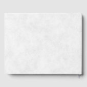 Blauer und gelber Hochzeitskalender Gästebuch (Rückseite)