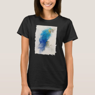 Blauer und gelber Papagei Nr. 3 Tierportrait T-Shirt
