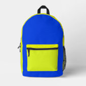 Blauer und gelber Rucksack (Vorderseite)