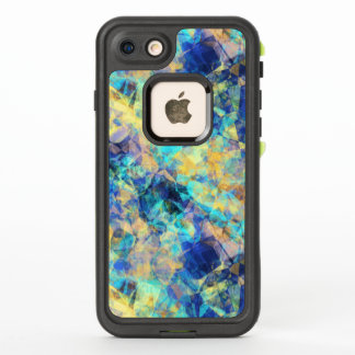 Blauer und gelber Tissue Montage