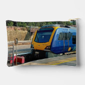 Blauer und gelber Zug Zubehörtasche (Rückseite)