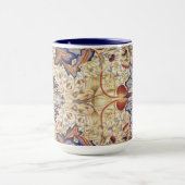 Blauer und Gold-Blume Tasse (Zentrum)