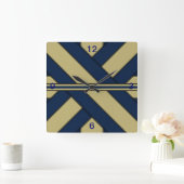 Blauer und Gold Uhr (Zuhause)