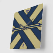Blauer und Gold Uhr (Winkel)