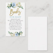 Blauer und goldene Blütendusche bringen eine Buche Begleitkarte (Vorne/Hinten)