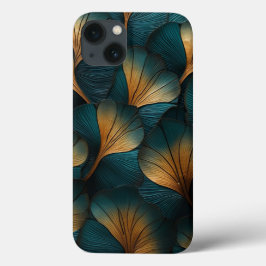 Blauer und goldene Welle Case-Mate iPhone Hülle