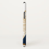 Blauer und goldener Ballsaal Case-Mate iPhone Hülle (Hinten/Rechts)