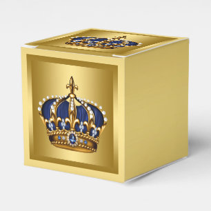 Blauer und Goldener Prinz Geschenkschachtel