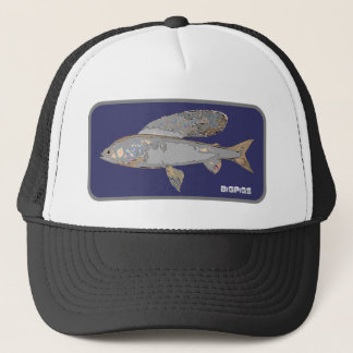 Blauer und grauer Grayling Truckerkappe