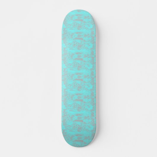 Blauer und grauer Marmor Skateboard (Vorne)