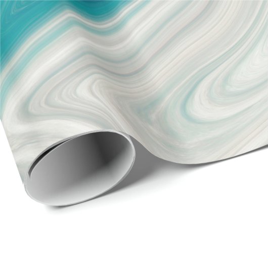 Blauer und grauer Marmorstein Geschenkpapier (Rolleneckpunkt)