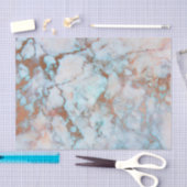 Blauer und grauer Marmorstein und brauner Glitzer Seidenpapier (Handwerk)