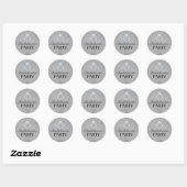 Blauer und grauer Ring Design Bachelorette Sticker (Blatt)