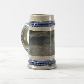 Blauer und grauer Wintereisstein, Eiskristalle, Sc Bierglas (Vorderseite Links)