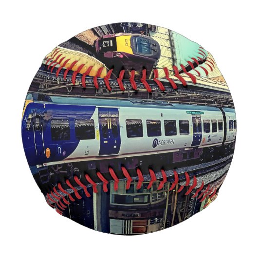 Blauer und Grauzug Baseball (Rückseite)