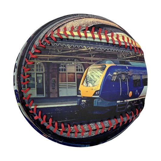 Blauer und Grauzug Baseball (Vorderseite Links)