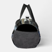 Blauer und Grauzug Duffle Bag (Rechts)