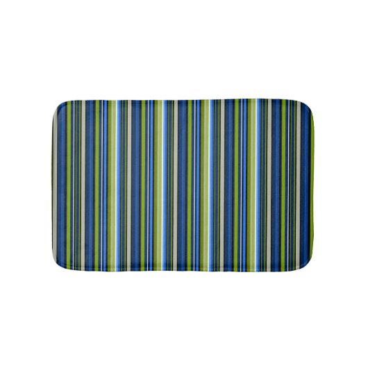 Blauer und grüner Bathmat Badematte (Vorderseite)