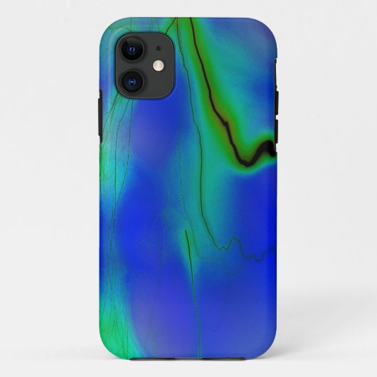 Blauer und Grüner Blitz iphone Kasten Case-Mate iPhone Hülle (Rückseite)