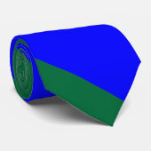 Blauer und grüner breiter Hochschulstreifen Krawatte (Gerollt)