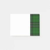 Blauer und grüner Clan MacLean Tartan Post-it Klebezettel (Vorderseite)