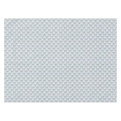 blauer und grüner Damast-Ornament-Pointillismus Tischdecke (Vorderseite (Horizontal))
