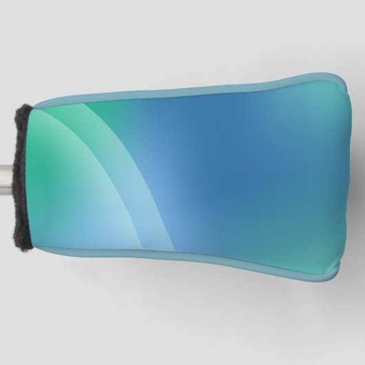 Blauer und grüner Farbverlauf Putter Golf Head Cov Golf Headcover (Vorderseite)